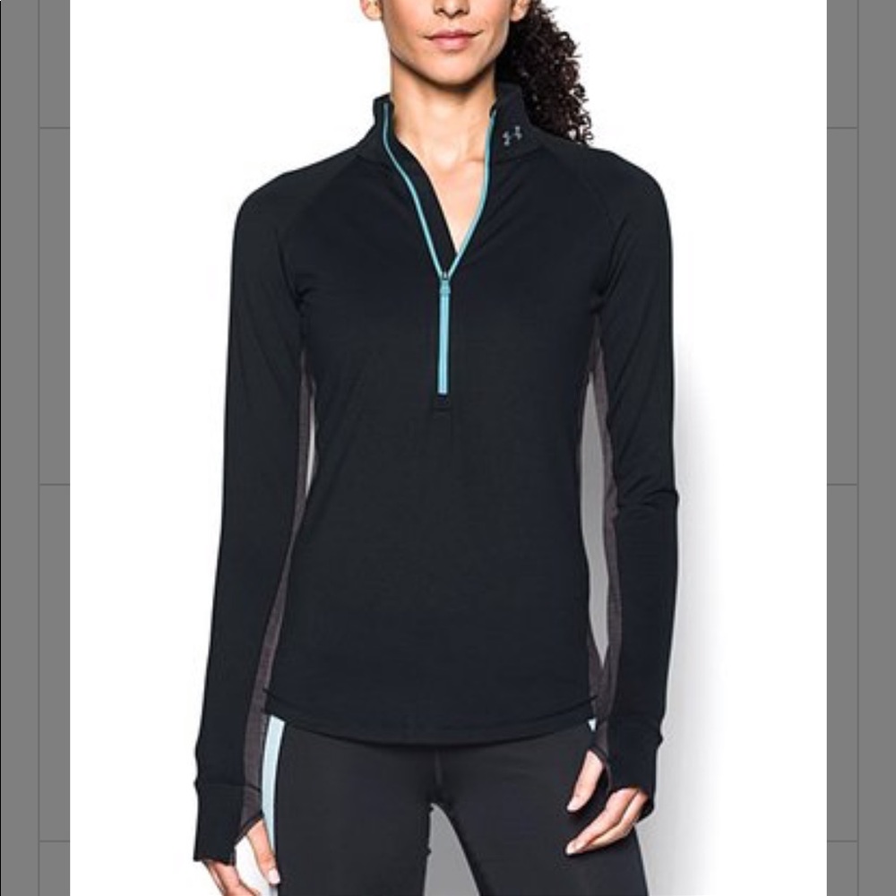 Under Armor Black ColdGear Half-Zip Pullover
